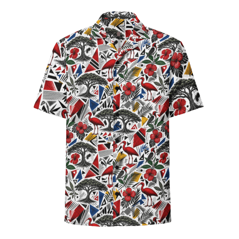 Trinidad & Tobago inspired button shirt