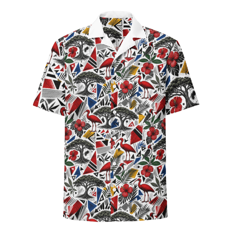 Trinidad & Tobago inspired button shirt