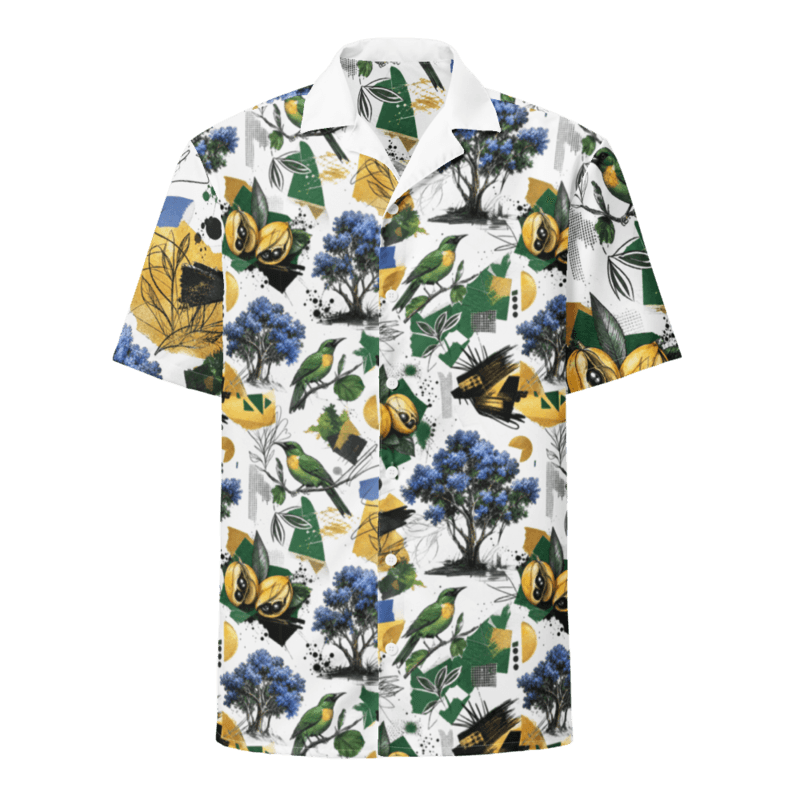Jamaica inspired button down shirt
